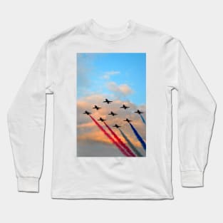 Red Arrows Display Team In Formation Long Sleeve T-Shirt